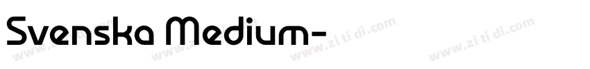 Svenska Medium字体转换